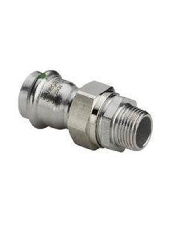 Viega Sanpress Inox transition fitting 28 x 1" Stainless steel/bright 438333