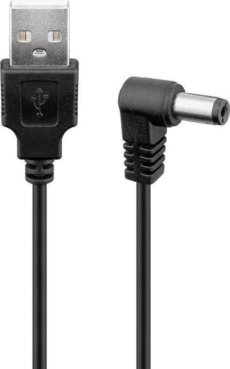 USB-DC-kabel 5,5 x 2,1 mm