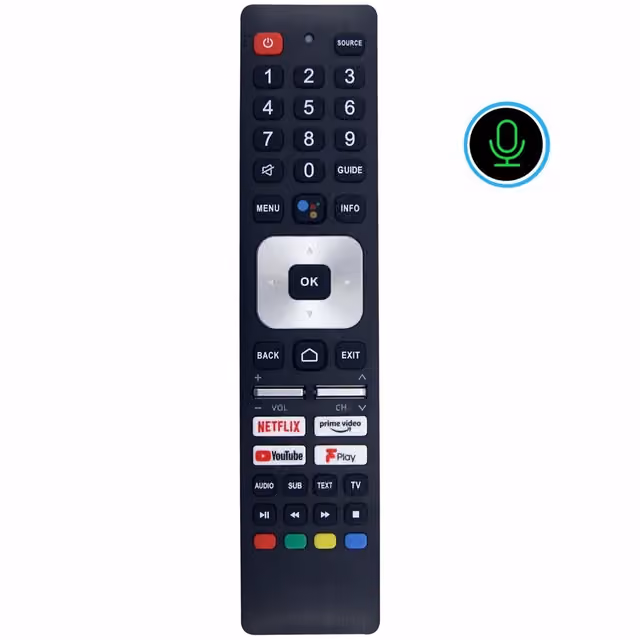 TV-fjernkontroll erstatning for RMC0139N for Sharp TV-stemmefunksjon