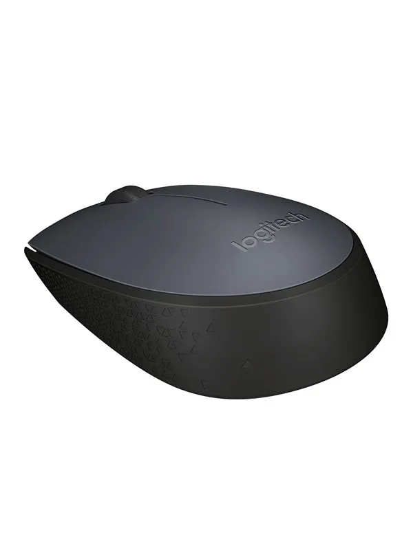 Logitech M170 Wireless Mouse - Grey - Mus - Optisk - 3 knapper - Svart