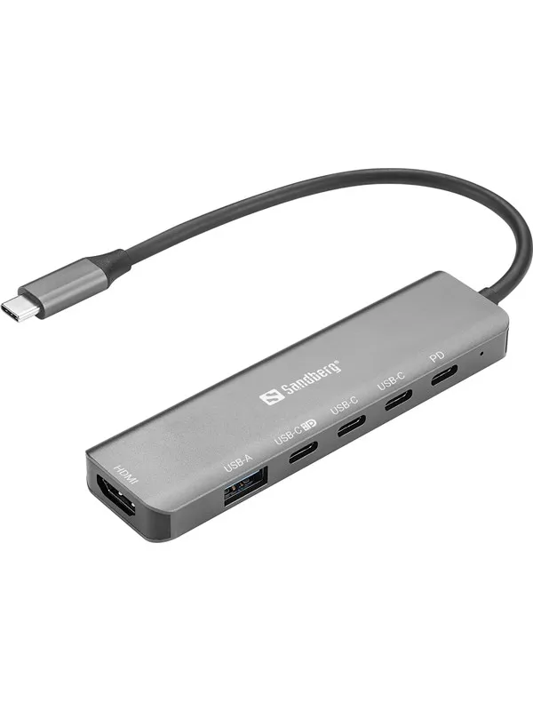 Sandberg USB-C 6-in-1 MediaDock