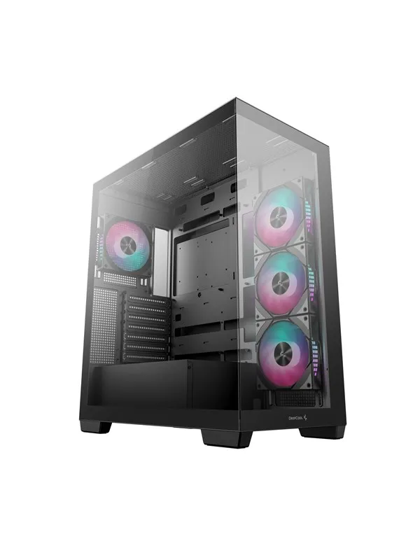 DeepCool Midi CG580 - 4F - Svart - Kabinett - Miditower - Svart