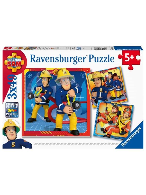 Ravensburger Fireman Sam To The Rescue! 3x49p