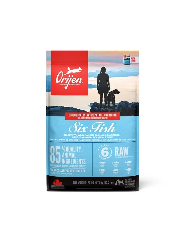 ORIJEN Six Fish Complete Dry Dog Food 11.4kg