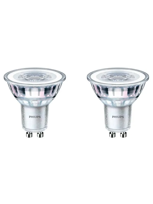Philips LED-lyspære Classic Spot 3.5W/827 (35W) 36° 2-pack GU10
