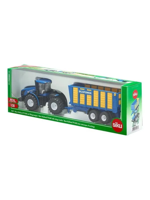 SIKU 1:50 Traktor m/silohenger