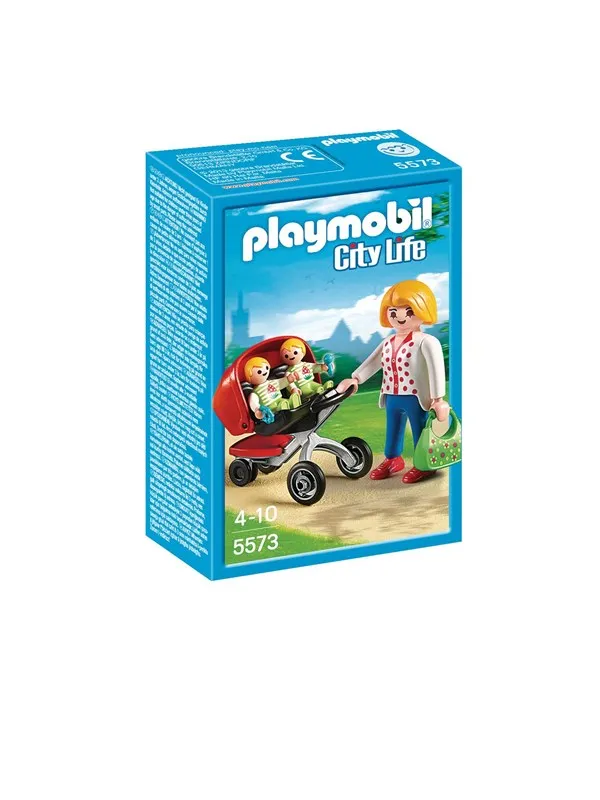 Playmobil Mor med tvillingvogn