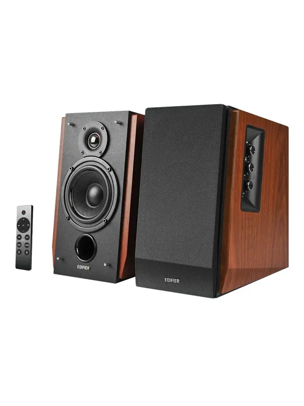 Edifier R1700BTS - 4" Bluetooth Bookshelf Speakers - 66W - Brown
