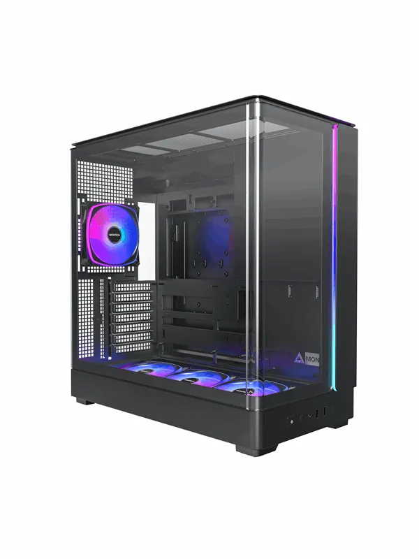 Montech King 45 Pro Black - Kabinett - Miditower - Svart