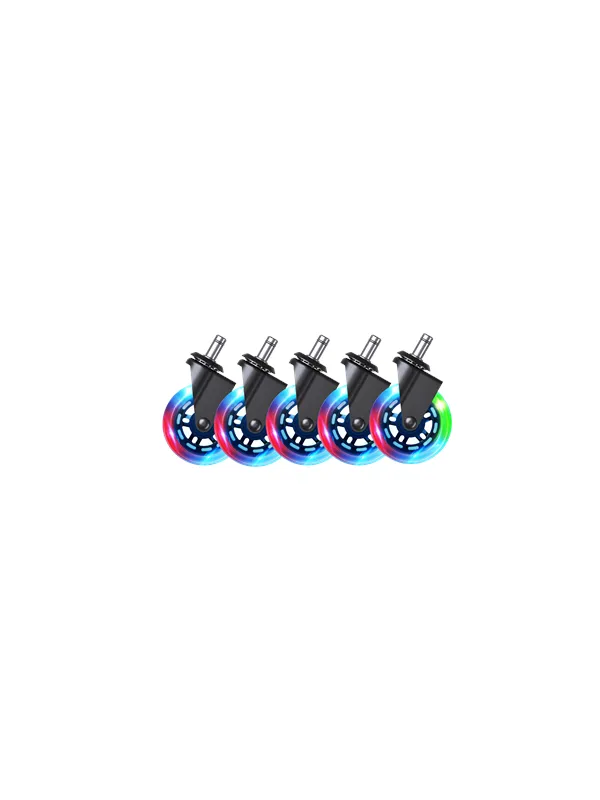 DUTZO Premium 3" Universell Gummihjul for alle stoltyper - RGB - Gummi