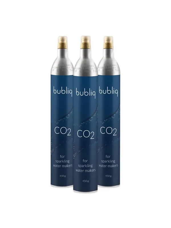 Bubliq 3 x CO²-flasker - 450 g