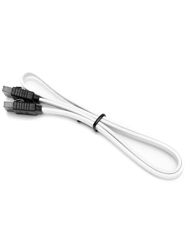 DUTZO SATA kabel - Hvit - 0.5 m - rett tilkobling