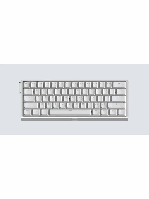 Wooting 60HE v2 - US-ANSI - Non-Split - Aluminum - Gamingtastatur - Uten numpad - Engelsk (USA) - Sølv