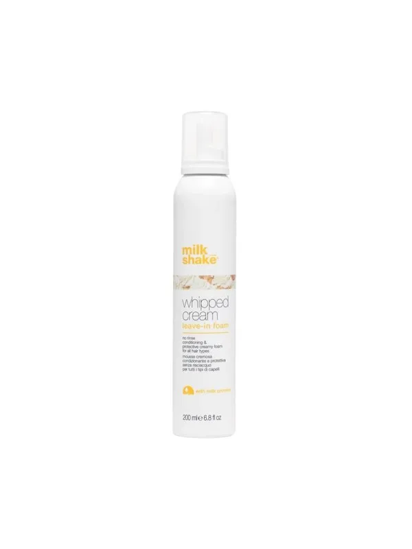 Whipped Cream Milk Proteins Hair Leave-In Foam Conditioner For Hydration 200 ml