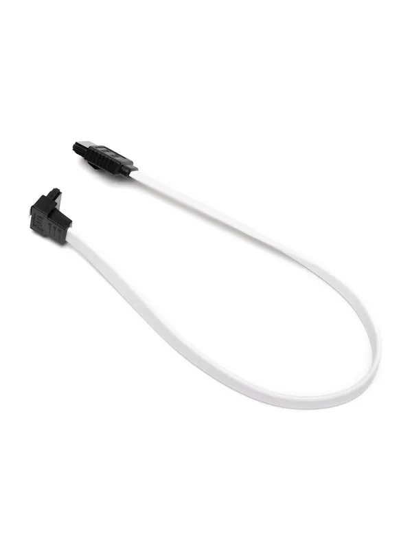 DUTZO SATA kabel - Hvit - 0.17 m - Rett og 90°-kontakt