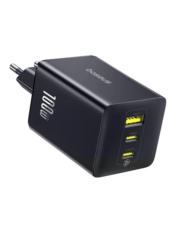 Baseus EnerFill FE11 100W Wall Charger 2 x USB-C + USB-A - Black