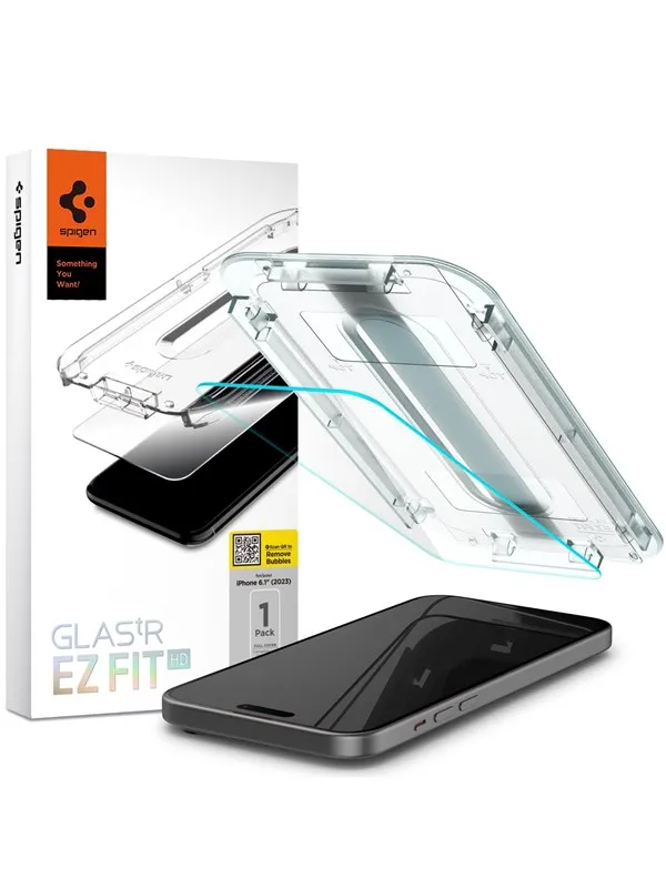 Spigen Glass tR EZ Fit HD 1 Pack - Transparency - iPhone 16/15