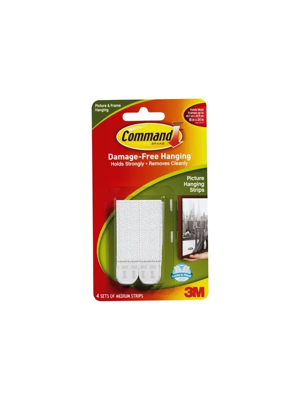 3M Command Medium Picture Hanging Strips 4-Pack