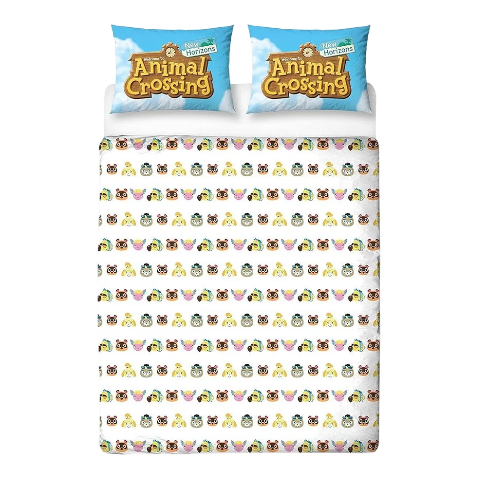 Animal Crossing Beach Reversible Duvet Set (Pack of 2)