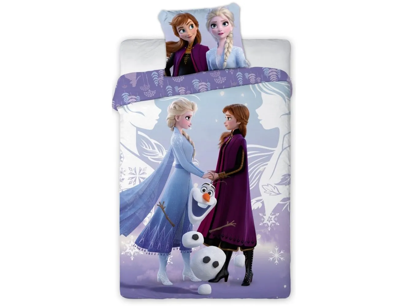 Disney Frost sengetøy Anna, Elsa og Olaf – 100 prosent bomull