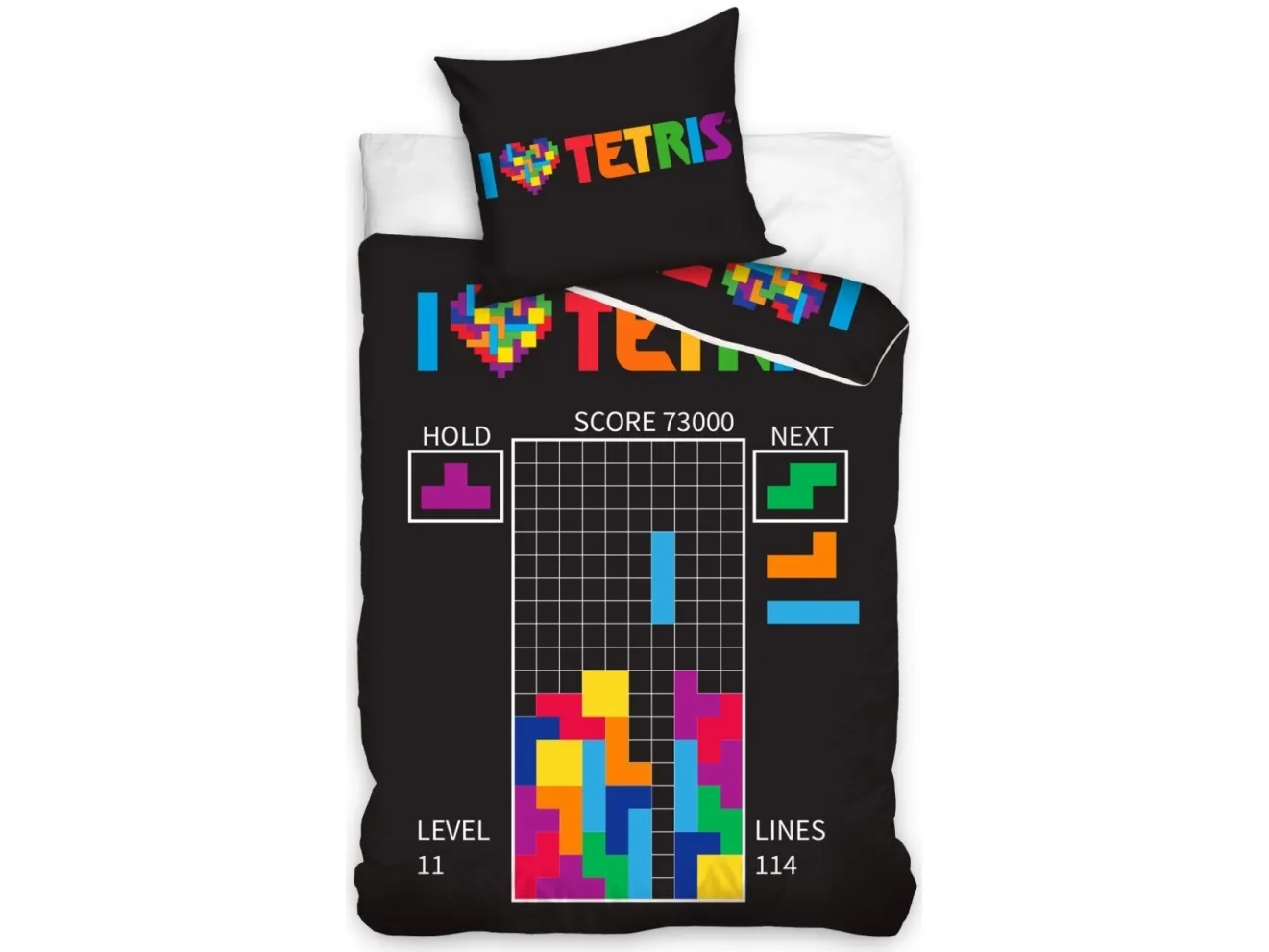 Tetris Gamer Sengetøj - 100 procent bomuld