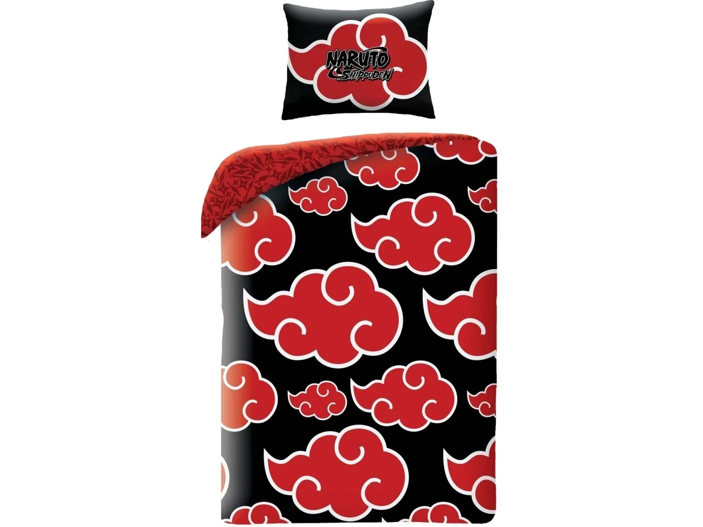 Naruto Red Cloud Sengetøj 140 x 200 cm - 100 procent bomuld