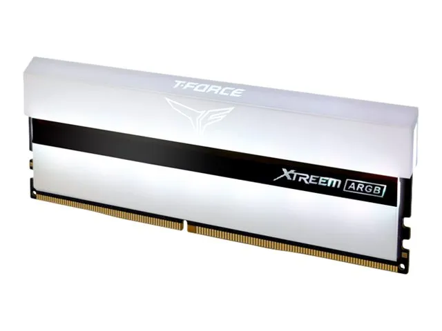 T-Force Xtreem ARGB White - DDR4 - sett - 16 GB: 2 x 8 GB - DIMM 288-pin - 3600 MHz / PC4-28800 - CL18 - 1.35 V - ikke-bufret - ikke-ECC - hvit