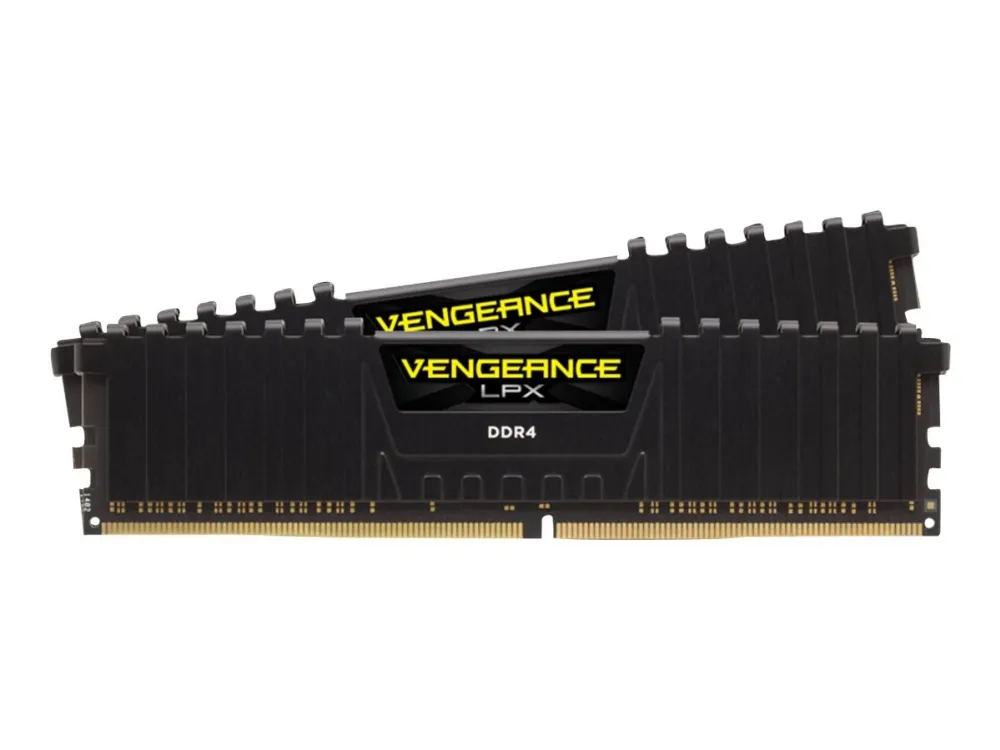 CORSAIR Vengeance LPX - DDR4 - sett - 32 GB: 2 x 16 GB - DIMM 288-pin - 3600 MHz / PC4-28800 - CL18 - 1.35 V - ikke-bufret - ikke-ECC - svart