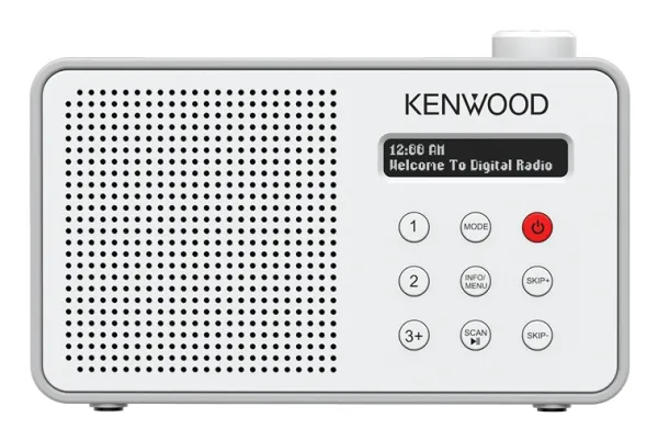 Kenwood CR-M25DAB-W, Bærbar, Digitalt, DAB+, FM, 87,5 - 108 MHz, 174928 - 239200 MHz, 3,2 W