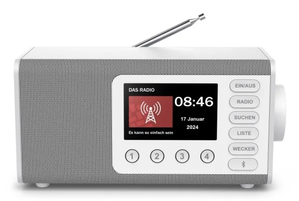 Hama DR1001, Personlig, Digitalt, DAB, DAB+, FM, 5 W, TFT, 10,9 cm (4.3")