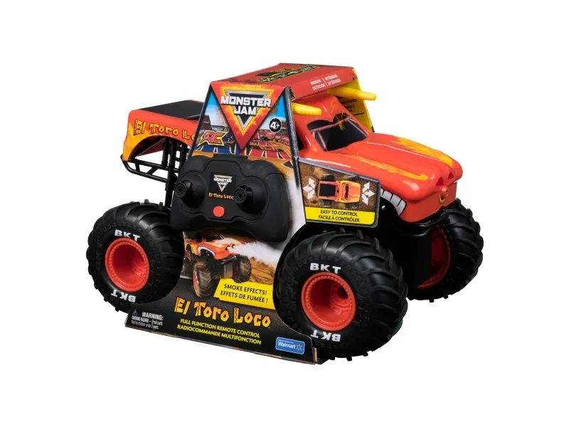 Monster Jam El Toro Loco RC Monster Truck, Monster truck, 4 år, Plast, Svart, Oransje