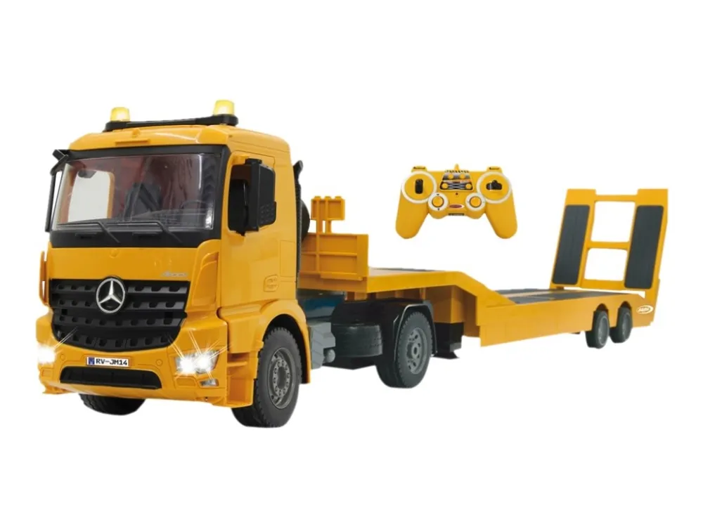 Jamara lavlaster Mercedes Arocs - On-road lastebil - elektrisk motor - 1:20 - klar for drift (RTR) - gul - 2-hjulsdrift (2WD) (405107)