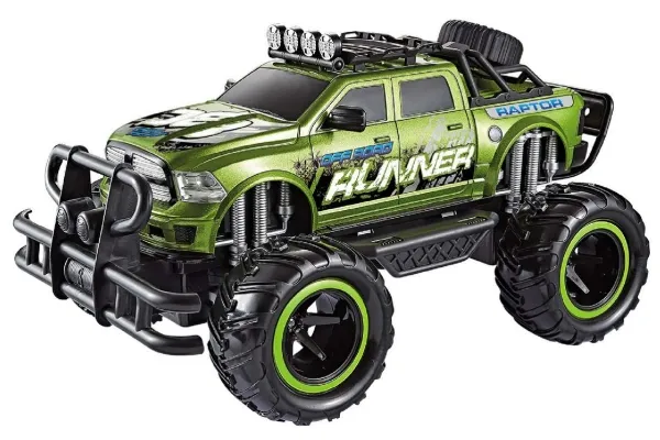 Raptor Runner R/C 1:12, 2,4GHz 7,4V Li-Ion, grønn