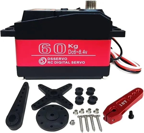 Dsservo DS5160 7.4V 60KG med 18T Cam for modell 1/10 (180 grader) - Tilbehør til Fjernstyrte Leker Digital servomotor