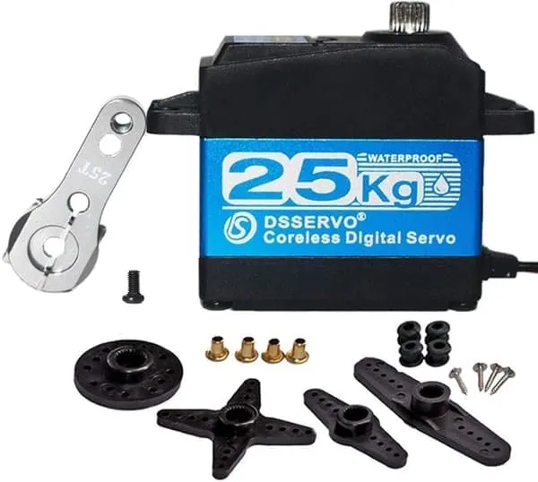 Dsservo DS3225PRO 7.4V 25KG med 25T Cam for Modell 1/10 (180 grader) - Tilbehør til Fjernstyrte Leker Digital Coreless Servomotor