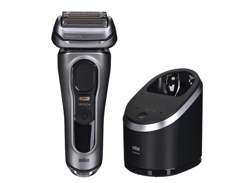 Braun Series 9 Pro+ 9565cc elektrisk barbermaskin våt/tørr med 5+1 elementer og rengjøringsstasjon