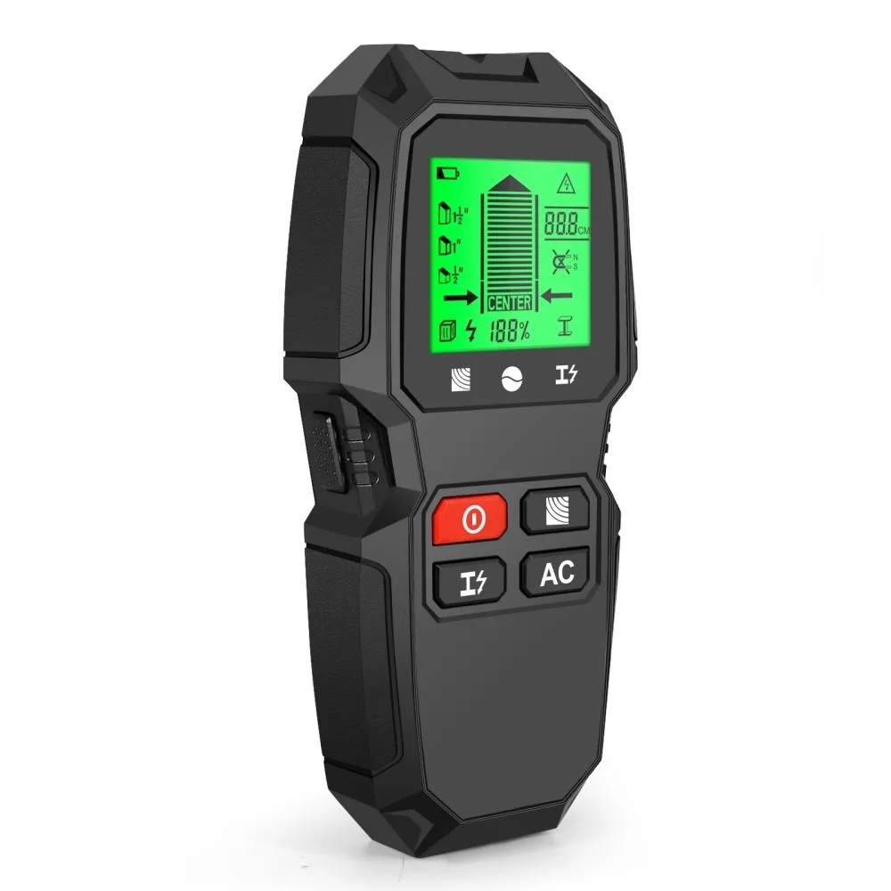 5 i 1 LCD - veggstifter Edge Center Trekraft Metal AC Live Wire Detector