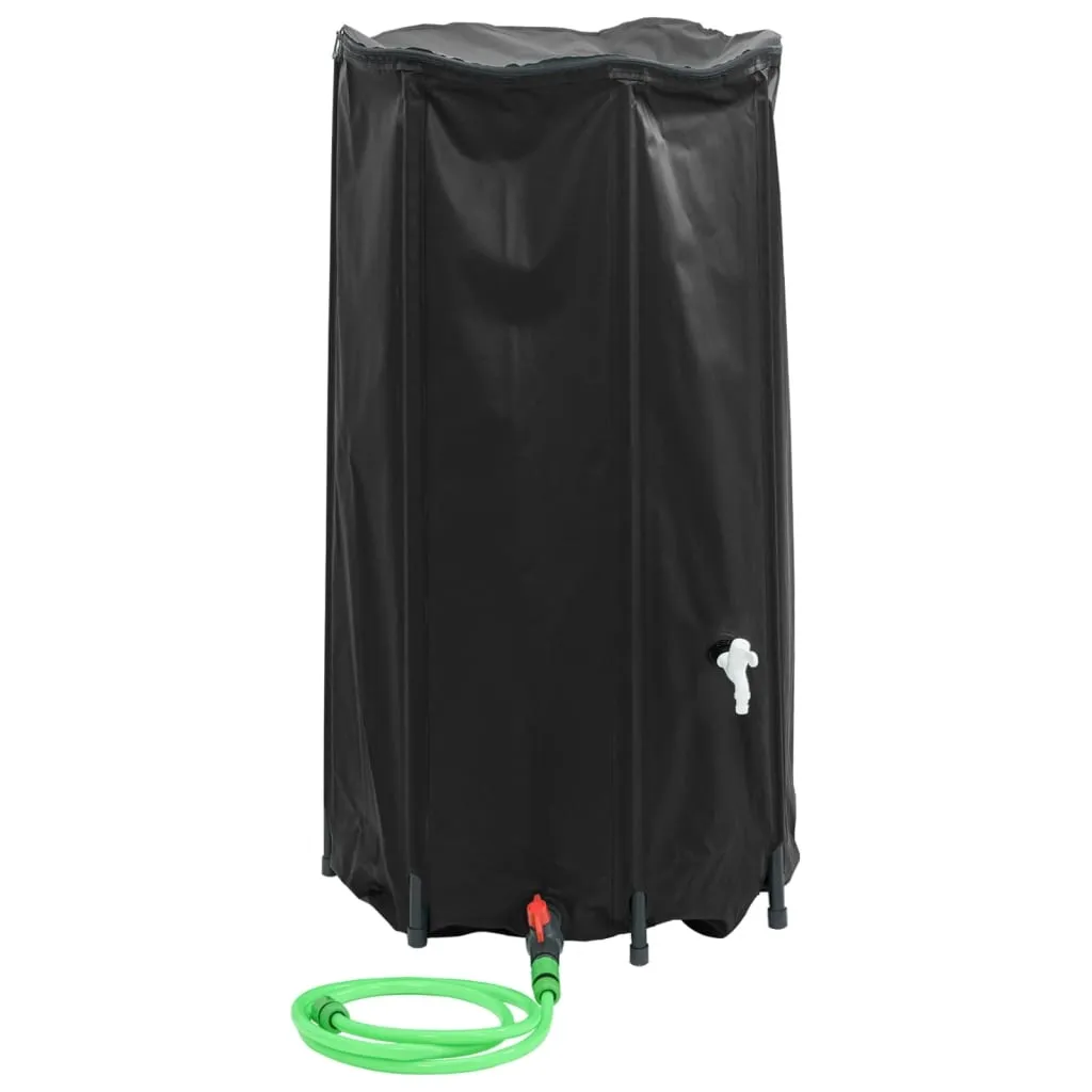 vidaXL Vanntank med kran sammenleggbar 250 L PVC
