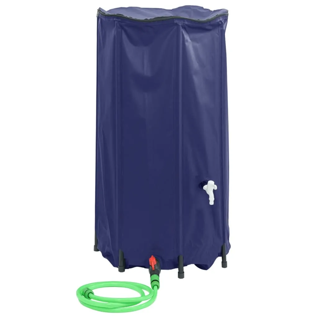 vidaXL Vanntank med kran sammenleggbar 250 L PVC