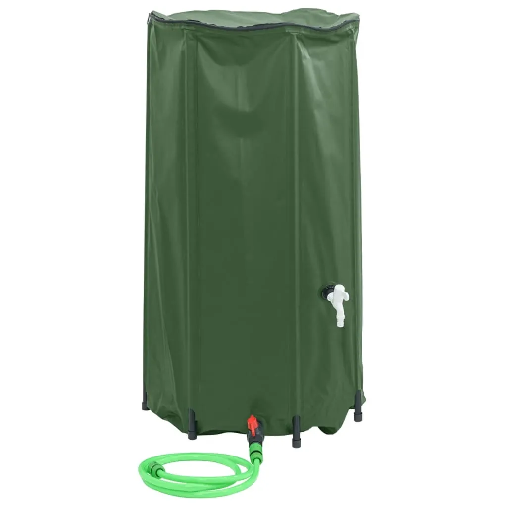 vidaXL Vanntank med kran sammenleggbar 100 L PVC