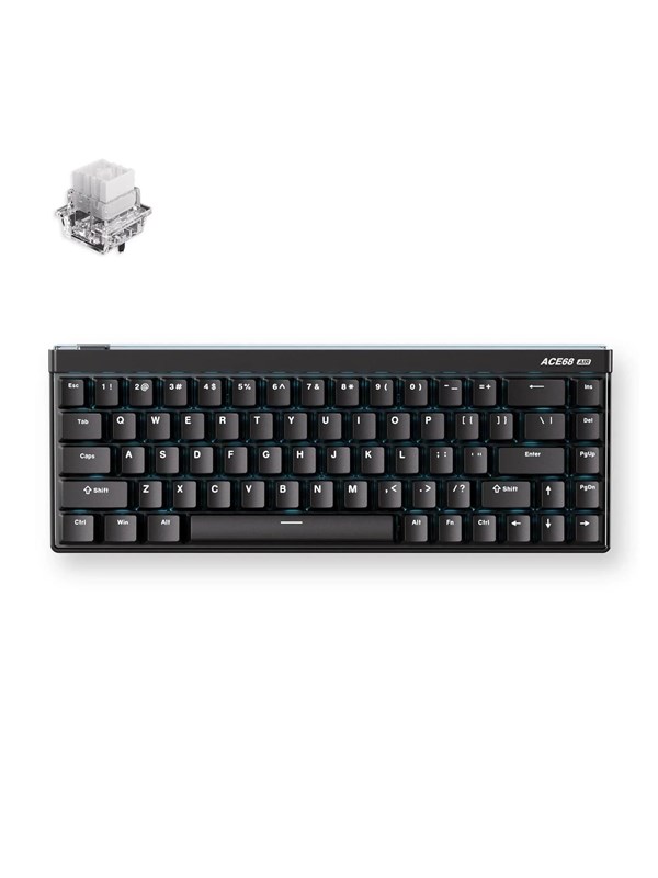 MCHOSE Ace 68 Air Mount Tai Magnetic Hall Effect - Gamingtastatur - Uten numpad - Engelsk (USA) - Svart