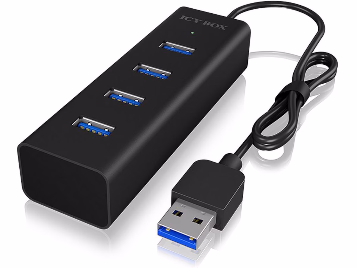 Icy Box USB 3.0 Type-A 4-port hub, IB-HUB1409-U3