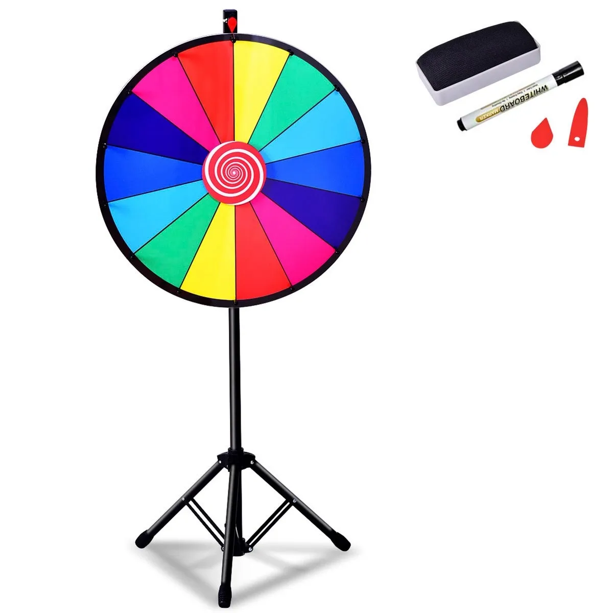φ 60 cm Wheel of Fortune Toy Color Wheel Games for Lottery Games Ordspill 24"
