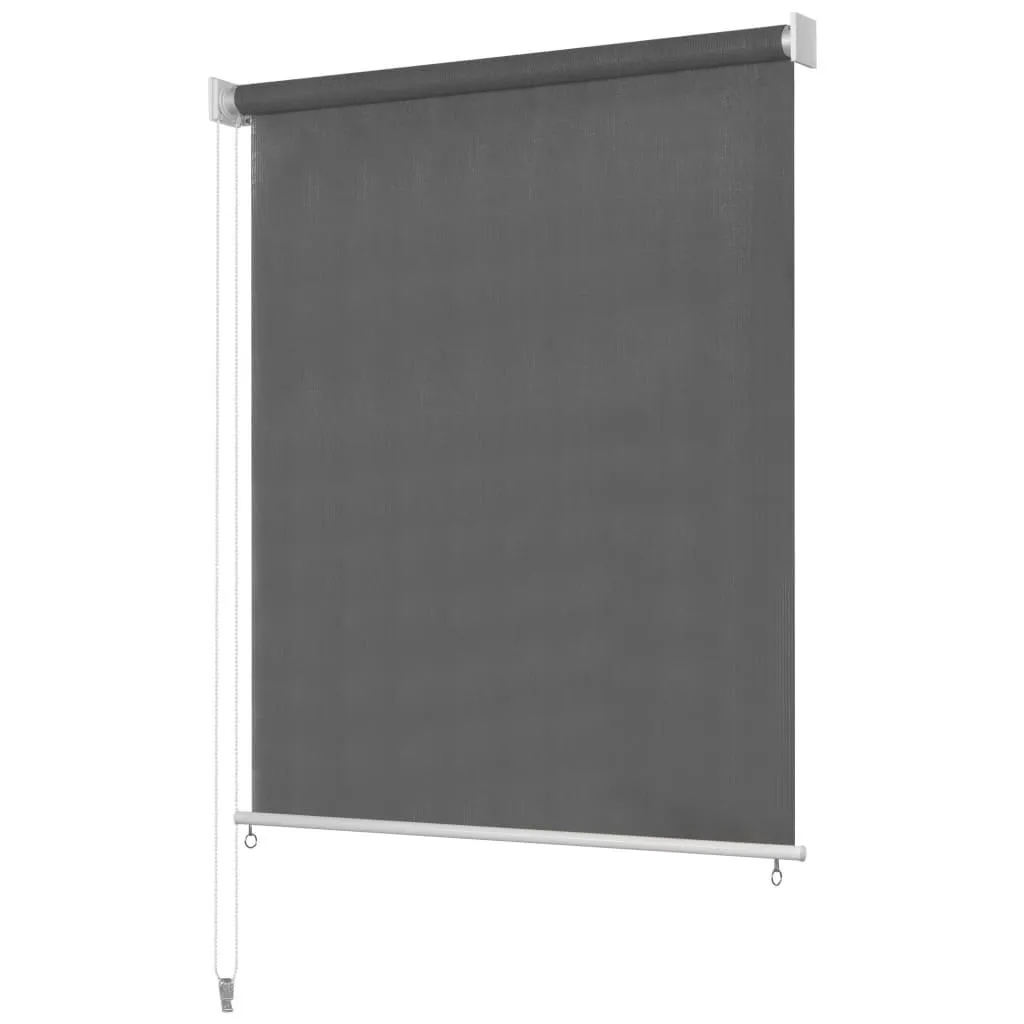 vidaXL Utendørs rullegardin 160X140 cm antrasitt