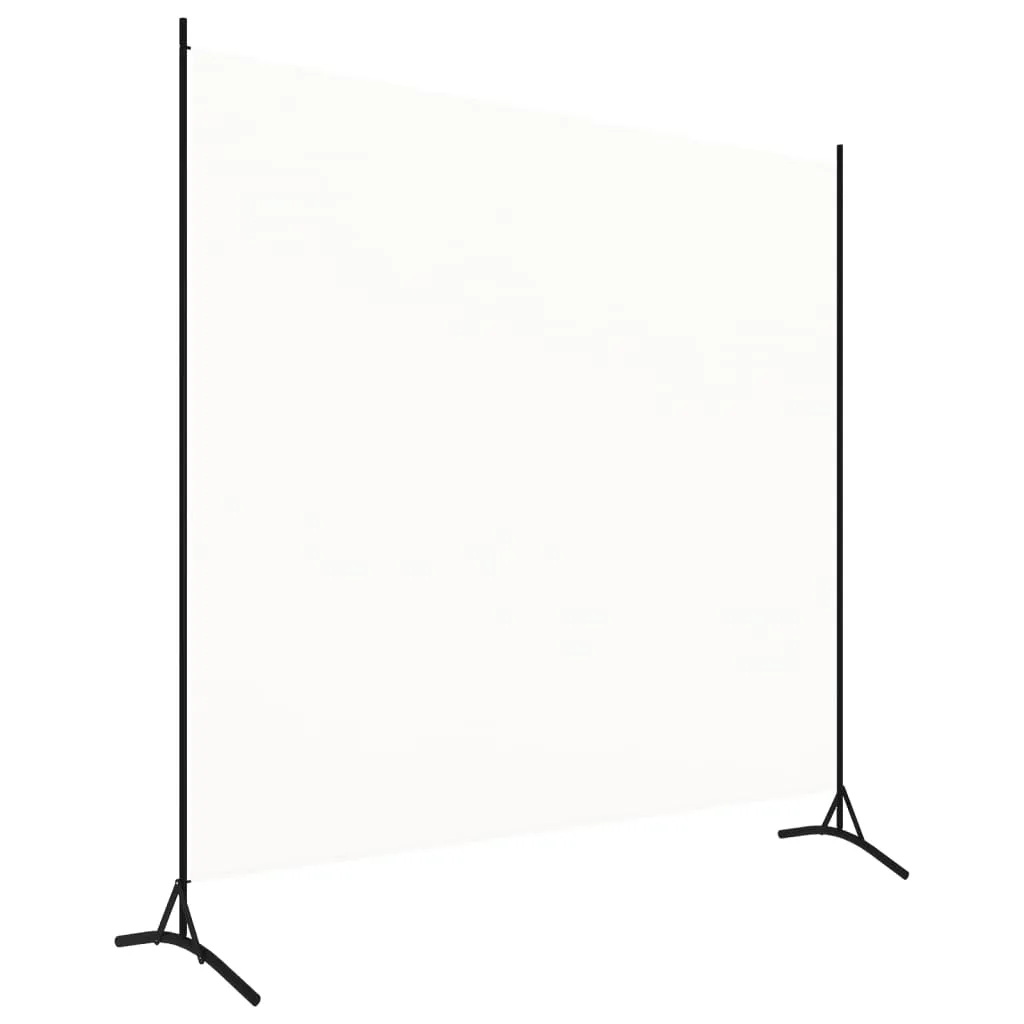 vidaXL Romdeler hvit 175x180 cm stoff