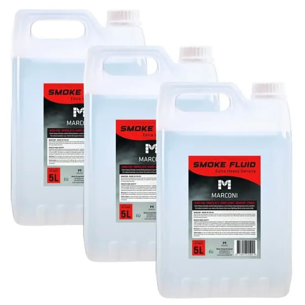 3 x 5L røykvæske (ekstra tung tetthet)