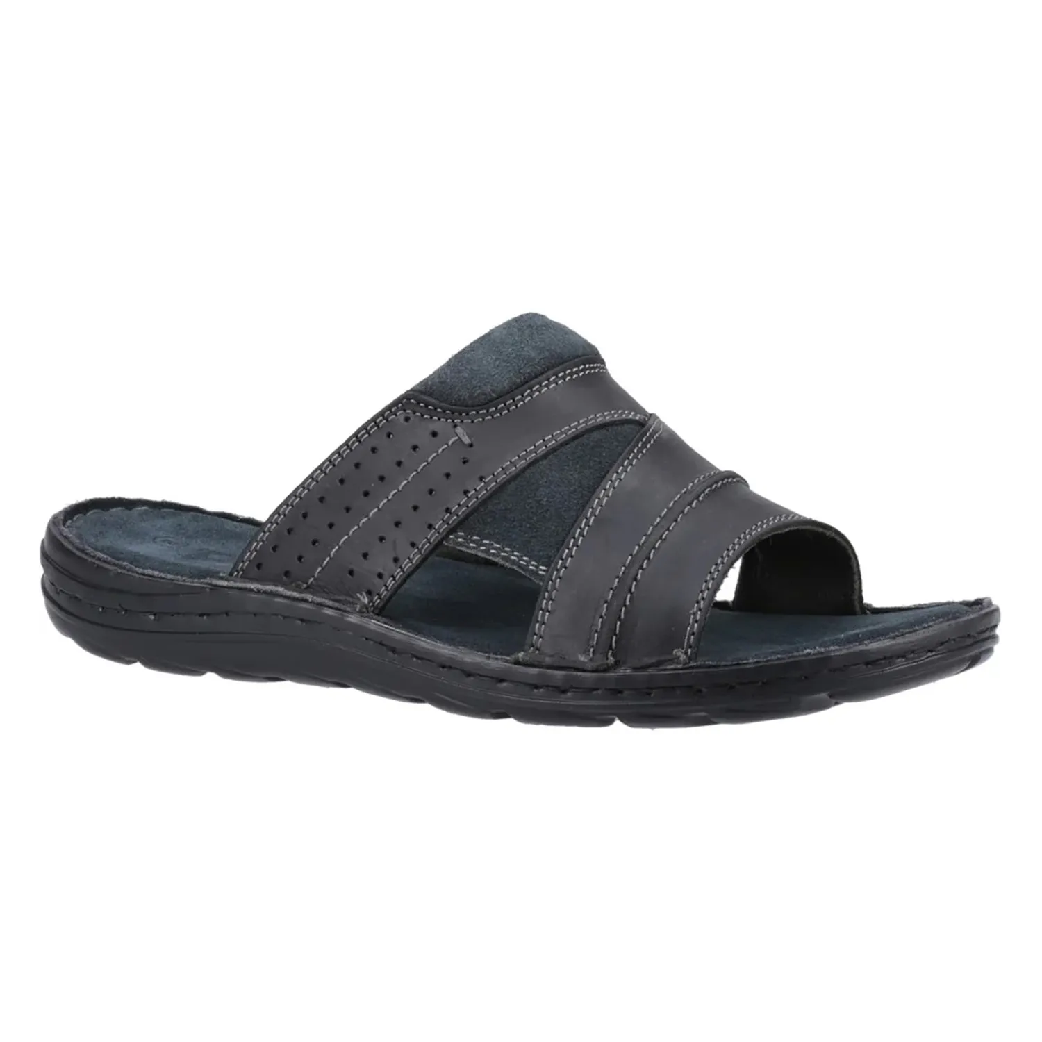 Hush Puppies Mens Archer Leather Mule Sandals
