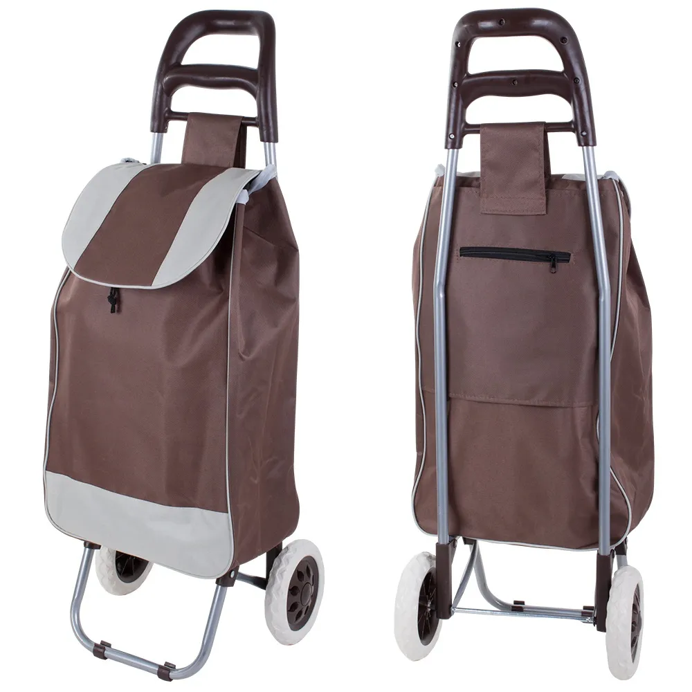 Handlevogn / Trillebag – Rulleveske - Brown