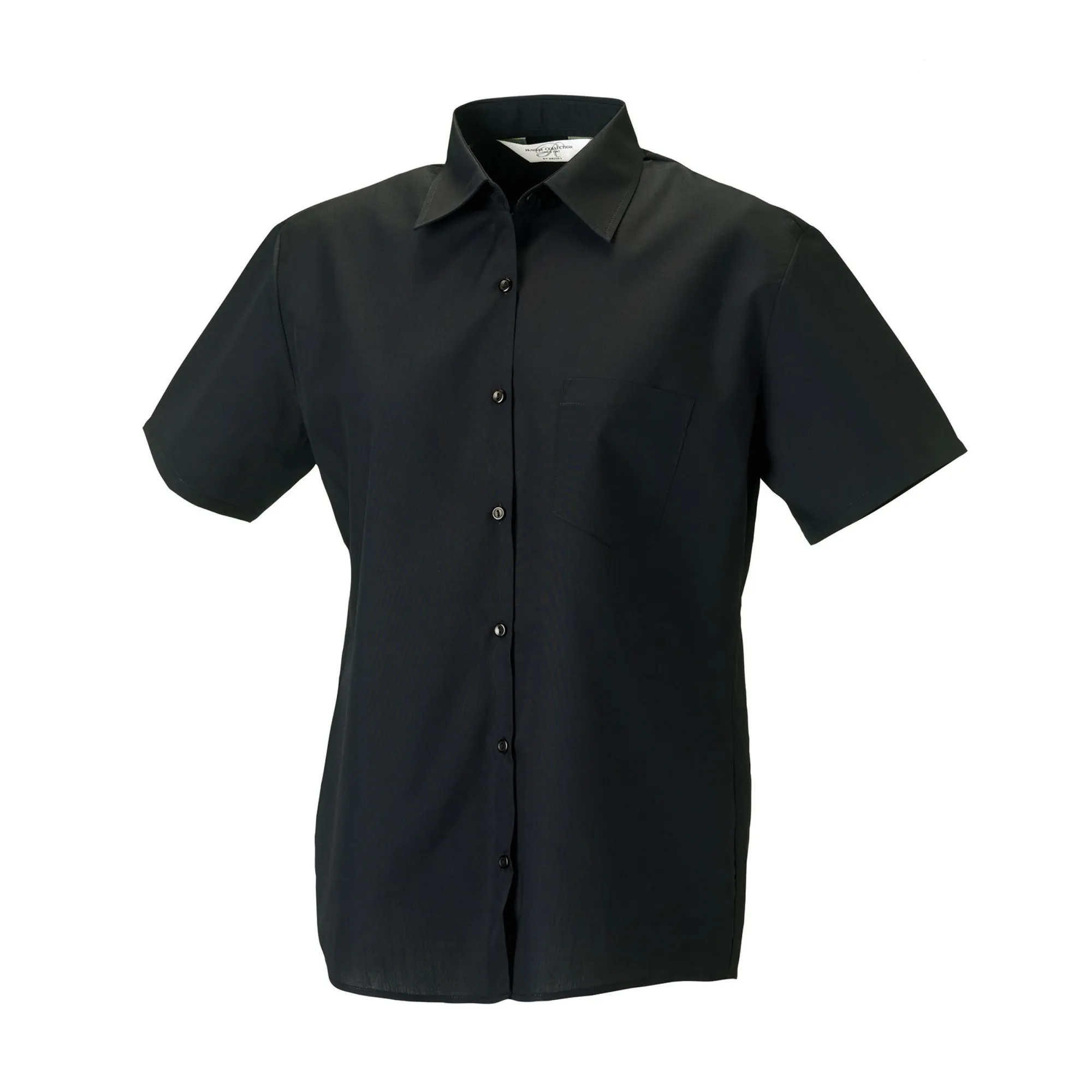 Russell Collection Womens/Ladies Poplin Easy-Care Short-Sleeved Formal Shirt