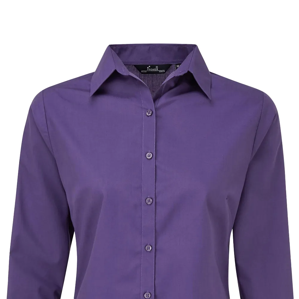 Premier Womens/Ladies Long-Sleeved Shirt